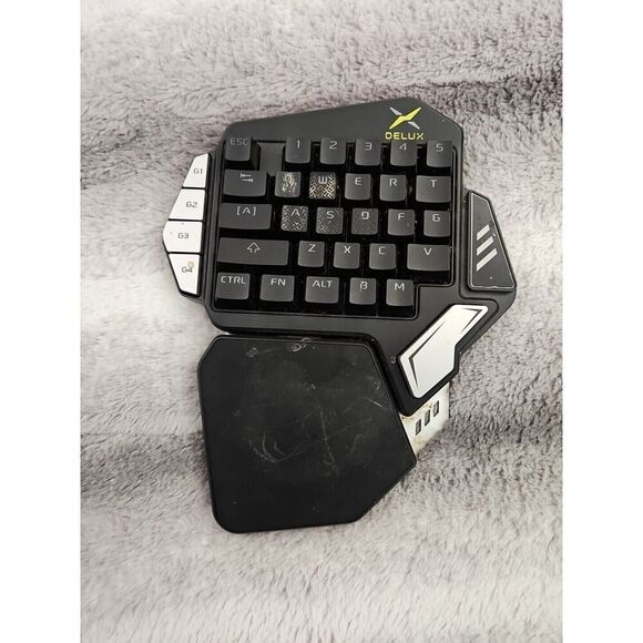Delux T9X One Handed Wired Gaming Keyboard USB Type C Mechanical Keypad - Picture 12 of 12